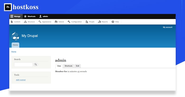 Drupal-admin-panel