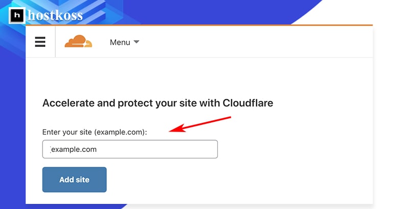 cloudflare-Add-a-site