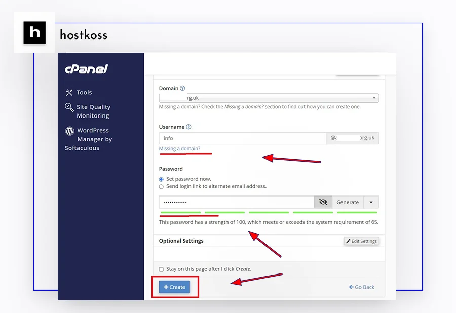 email-nome utente-password